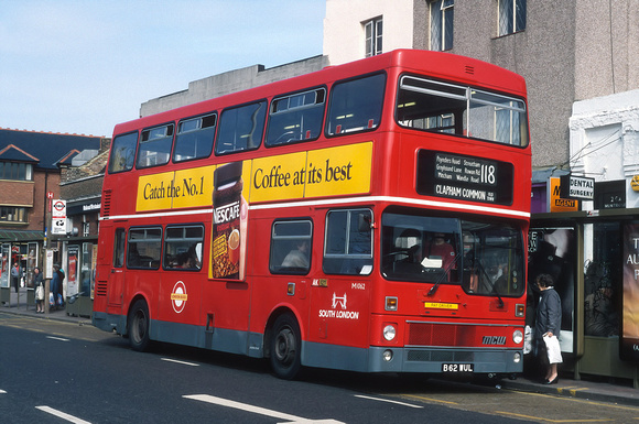 Route 118, South London Buses, M1062, B62WUL
