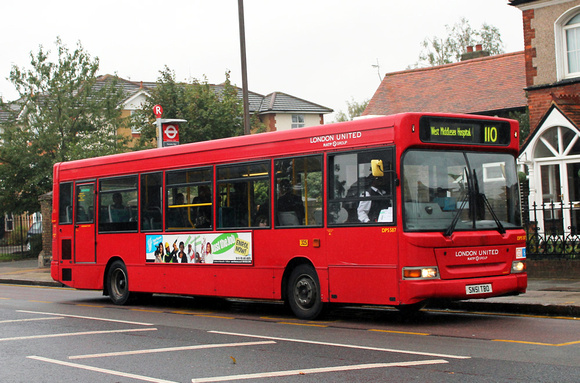 Route 110,  London United RATP, DPS587, SN51TBO, Isleworth