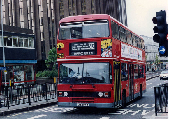 Route 312, South London Buses, L182, D182FYM, Croydon