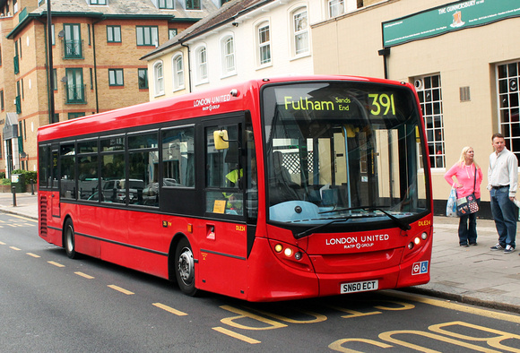 Route 391, London United RATP, DLE24, SN60ECT, Gunnersbury