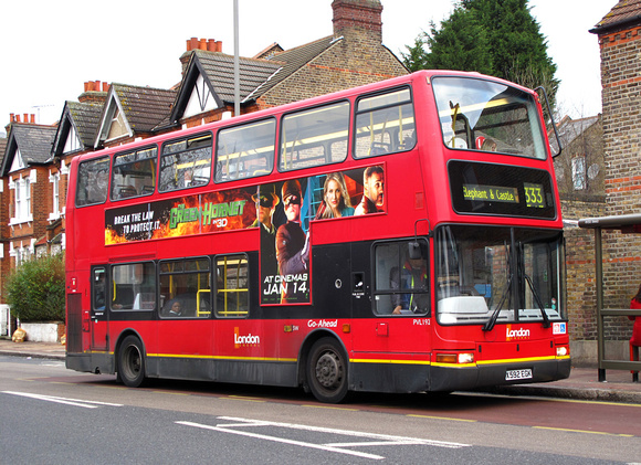Route 333, London General, PVL192, X592EGK, Tooting