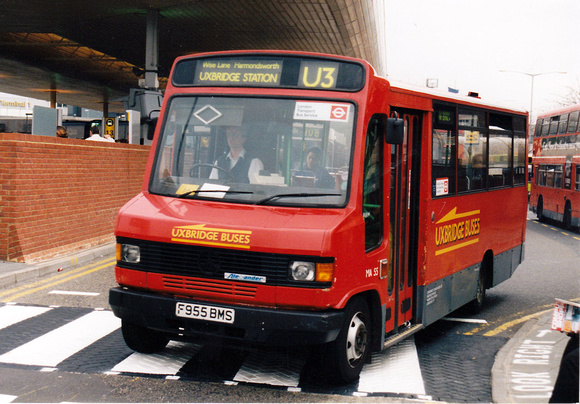 Route U3, Uxbridge Buses, MA55, F955BMS, Heathrow