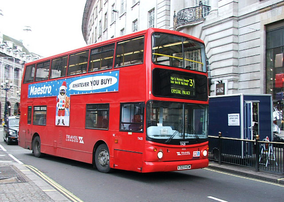 Route 3, Travel London, TA23, V323KGW, Piccadilly Circus