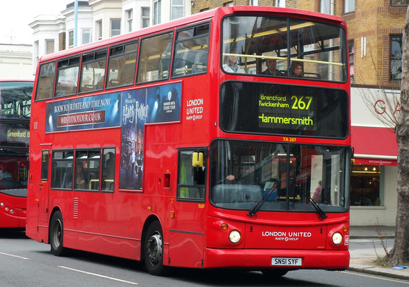 Route 267, London United RATP, TA207, SN51SYF