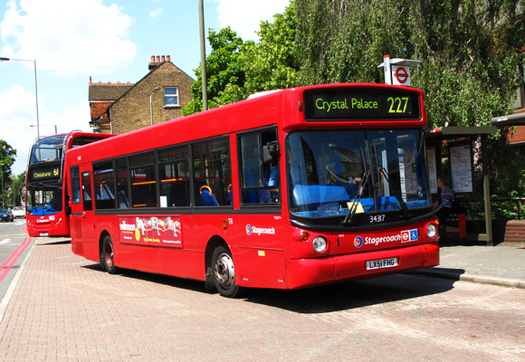 Route 227, Stagecoach London 34317, LX51FHG, Bromley North