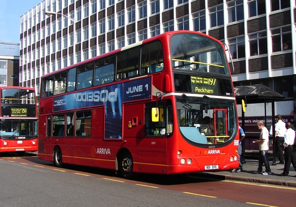 Route 197, Arriva London, DW1, 801DYE, Croydon