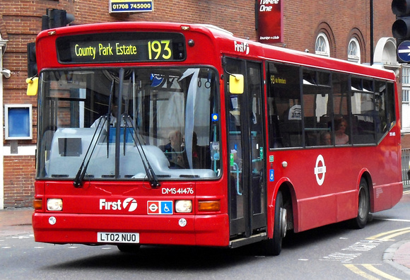 Route 193, First London, DMS41476, LT02NUO, Romford