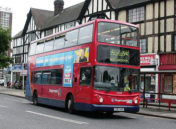Route 194, Stagecoach London 17223, X361NNO, Elmers End