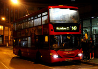 Route N9, London United RATP, SP10, YN56FBO, Hammersmith