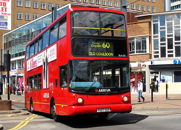 Route 60, Arriva London, DLA255, X507GGO, Croydon