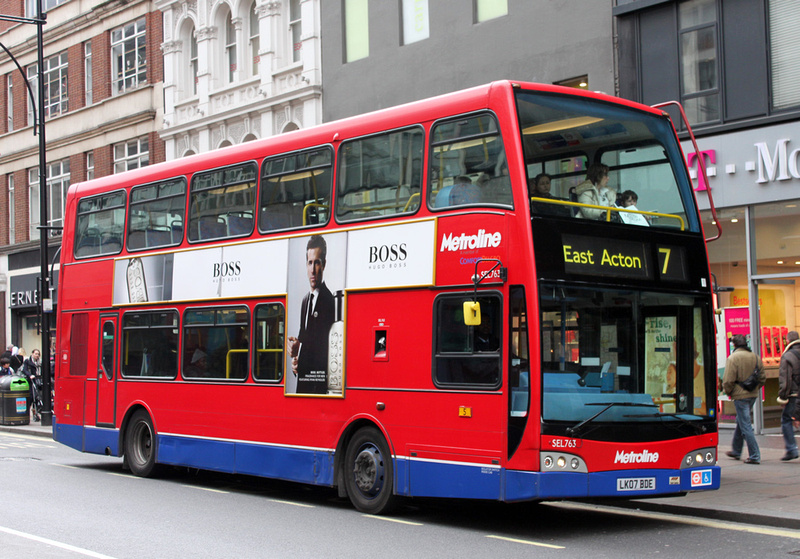 London Bus Routes | Route 7: East Acton - Oxford Circus | Route 7 ...