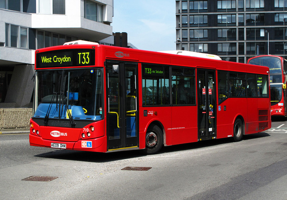 Route T33, Metrobus 710, AE09DHK, Croydon