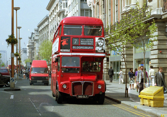 Route 7, London Transport, RM1392, 392CLT, Oxford Street