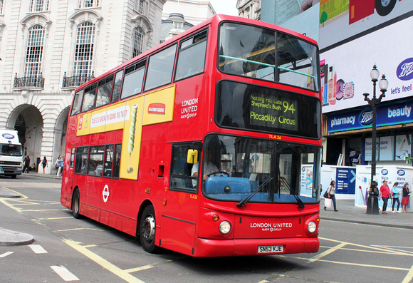 Route 94, London United RATP, TLA26, SN53KJE, Piccadilly Circus