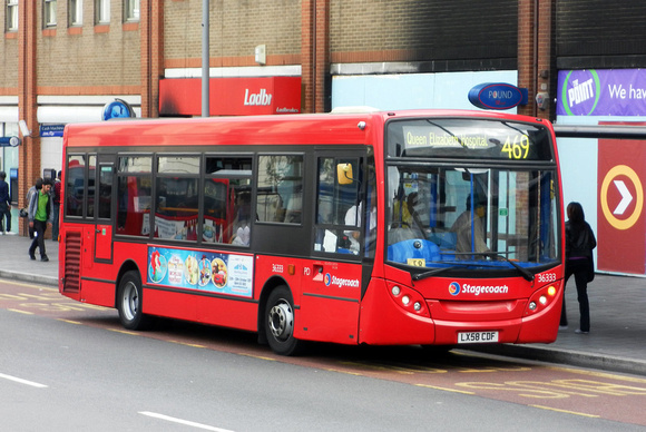 Route 469, Stagecoach London 36333, LX58CDF, Woolwich