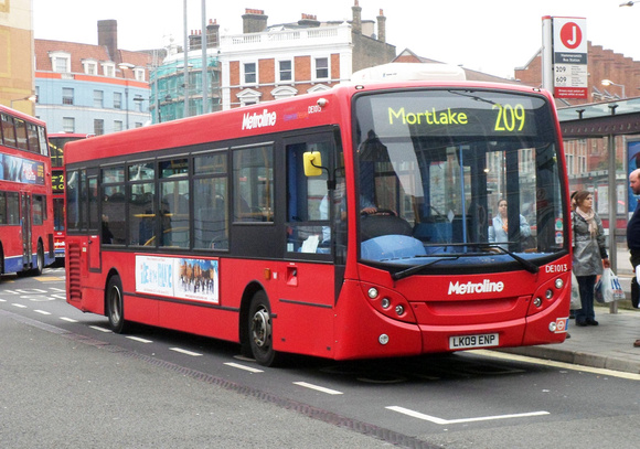 Route 209, Metroline, DE1013, LK09ENP, Hammersmith