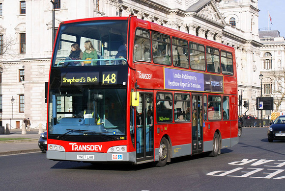 Route 148, Transdev, SO2, YN07LHR, Westminster