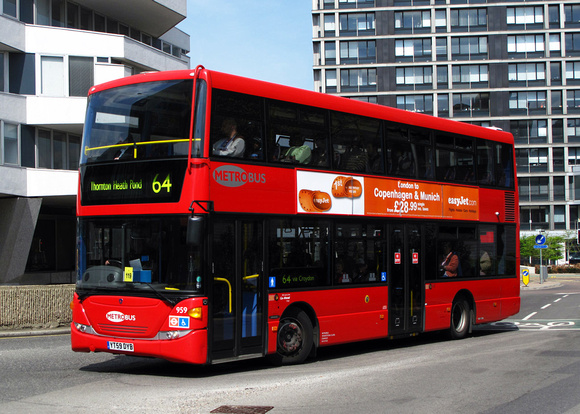 Route 64, Metrobus 959, YT59DYB, Croydon