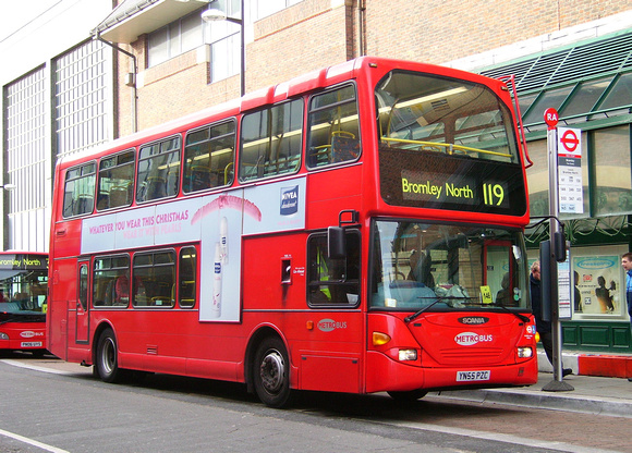Route 119, Metrobus 901, YN55PZC, Bromley