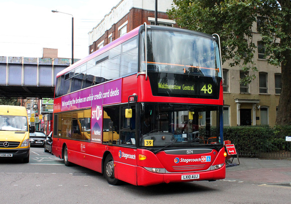 Route 48, Stagecoach London 15174, LX10AUJ, Bethnal Green
