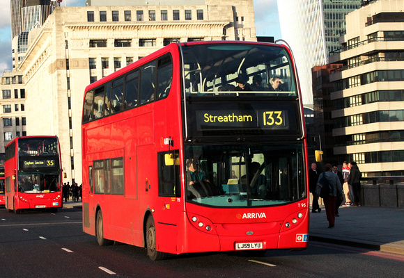 Route 133, Arriva London, T95, LJ59LYU, London Bridge
