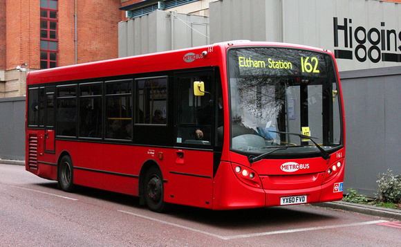 Route 162, Metrobus 161, YX60FVD, Bromley