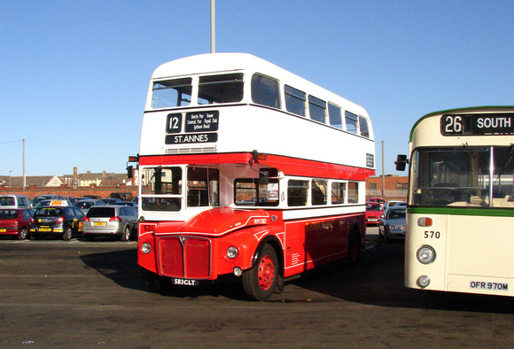 Route 12, Blackpool Transport 521, 583CLT, Blackpool