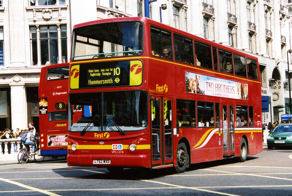 Route 10, First London, VFL1274, LT52WXD, Oxford St