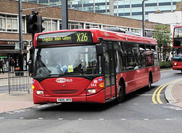 Route X26, Metrobus 544, YN05HFH, Croydon