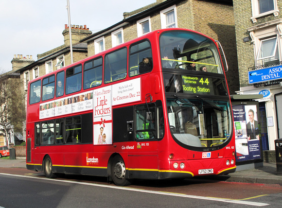 Route 44, London General, WVL103, LF52ZMO, Tooting