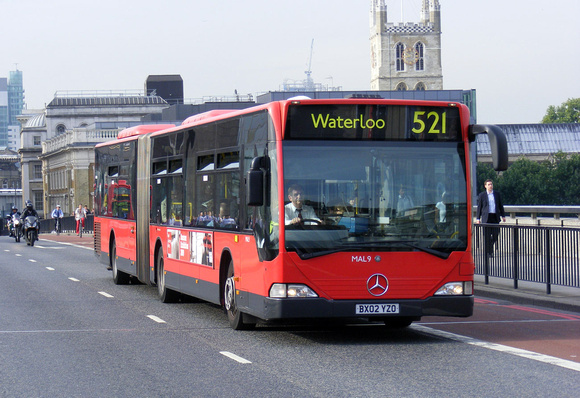Route 521, London General, MAL9, BX02YZO, London Bridge