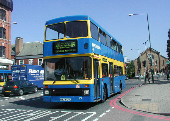Route 119, Metrobus 873, N533LHG, Bromley