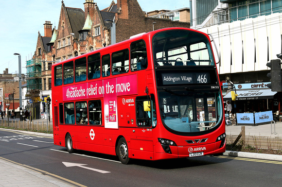 Route 466, Arriva London, DW512, LJ13CCN, Croydon