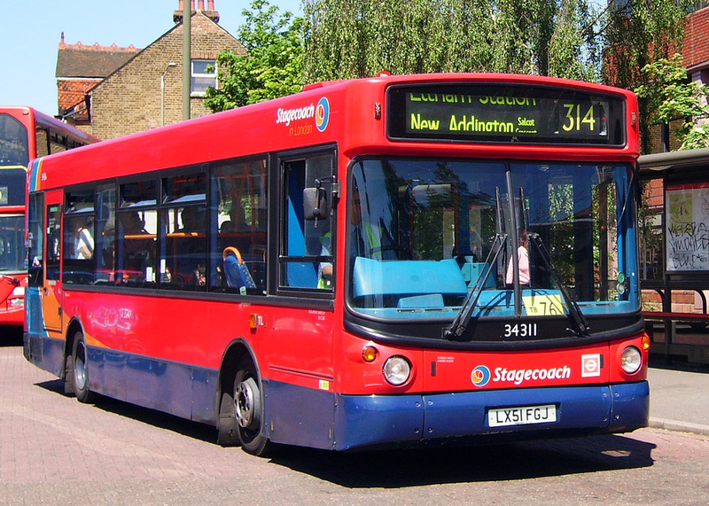 London Bus Routes | Route 314: Eltham Station - New Addington | Route ...