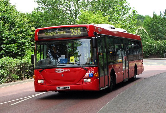 Route 358, Metrobus 520, YN53RXM, Bromley