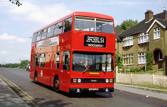 Route 51, London Transport, T474, KYV474X, Orpington