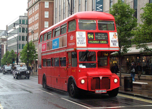 Route 94, London United, RML2487, JJD487D, Oxford Street