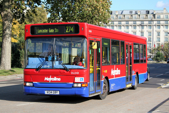Route 274, Metroline, DLD121, V134GBY, Marble Arch