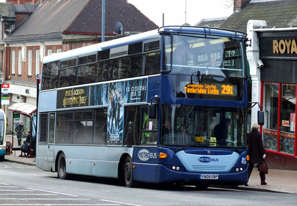 Route 291, Metrobus 953, YN08OBP, Tunbridge Wells