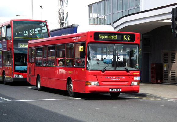Route K2, London United RATP, DPS598, SN51TEO, Kingston