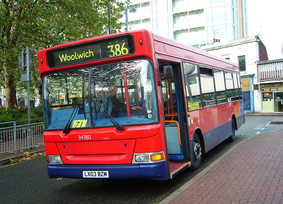 Route 386, Selkent ELBG 34380, LX03BZM, Woolwich