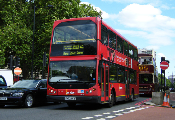 Route 74, London General, EVL15, PN02XCB, Marble Arch