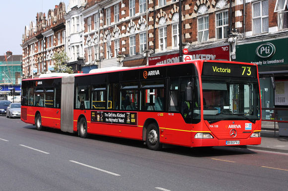 Route 73, Arriva London, MA108, BX55FVJ, Stamford Hill