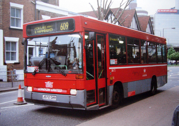 Route 609, London United, DR72, J372GKH, Hammersmith