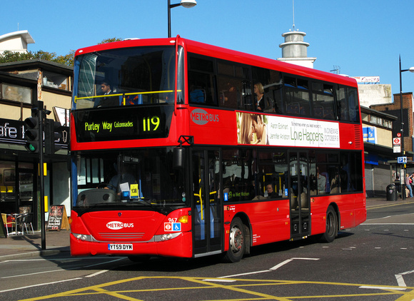 Route 119, Metrobus 967, YT59DYM, Bromley