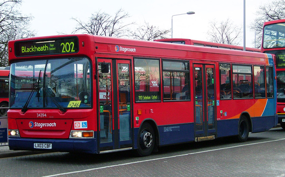 Route 202, Stagecoach London 34394, LX03CBF, Crystal Palace