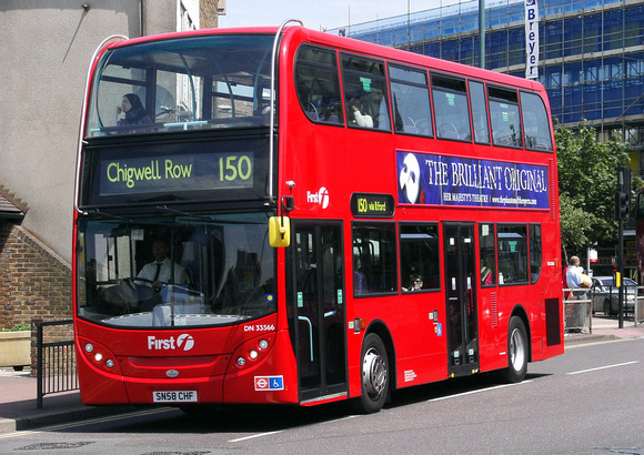 Route 150, First London, DN33566, SN58CHF, Ilford Broadway