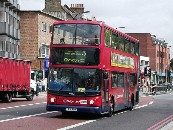Route 75, Stagecoach London 17532, LX51FOU, Catford