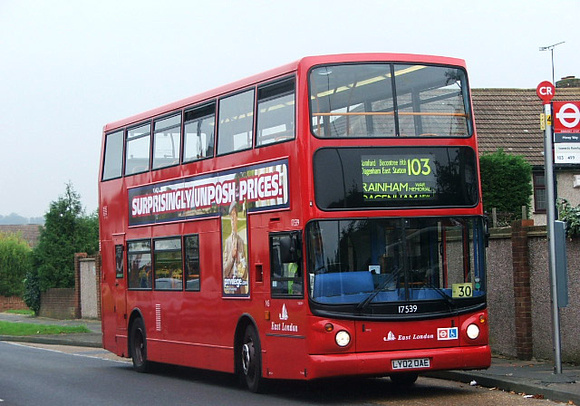 Route 103, East London ELBG 17539, LY02OAE, North Romford