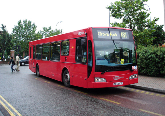 Route 181, Metrobus 620, YM55SXP, Lewisham